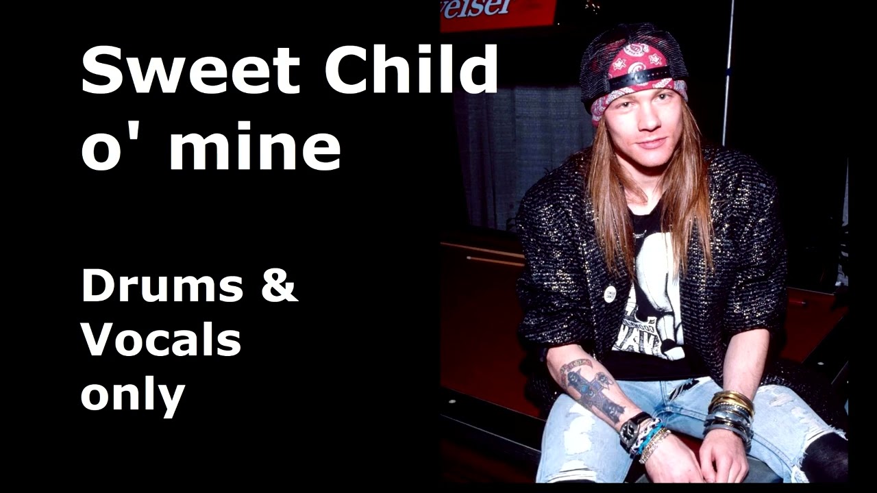 Guns n' Roses - Sweet child o' mine (drums and vocals only) #axlrose #isolateddrums #isolatedvocals