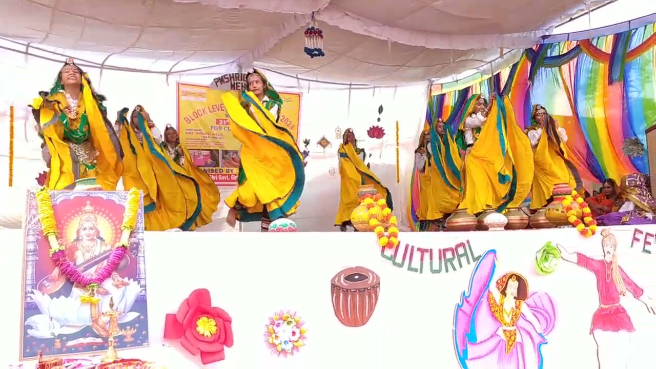 ( Sawan neet gaya Sara) Excellent performance by GGSSS Meham girls First position in cultural fest