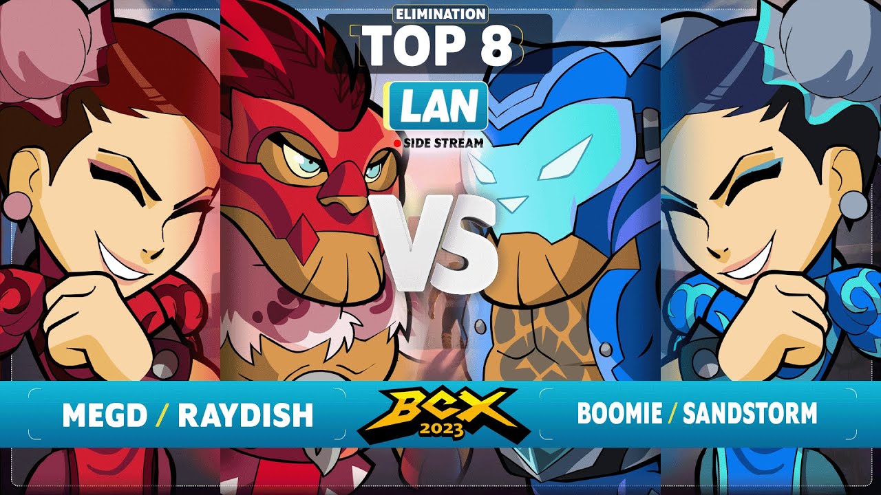 MegD & Raydish vs Boomie & Sandstorm - Top 8 Elimination - Brawlhalla World Championship 2023