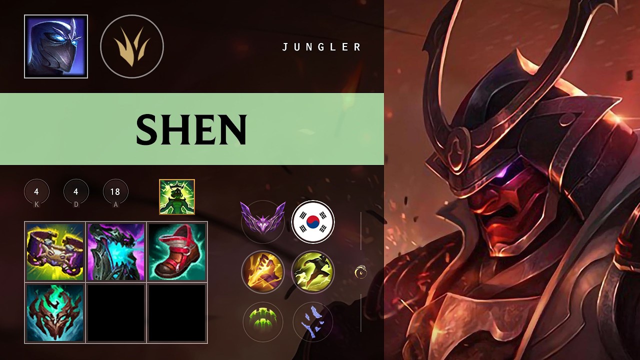 Shen Jungle vs Vi - KR Master Patch 26.10