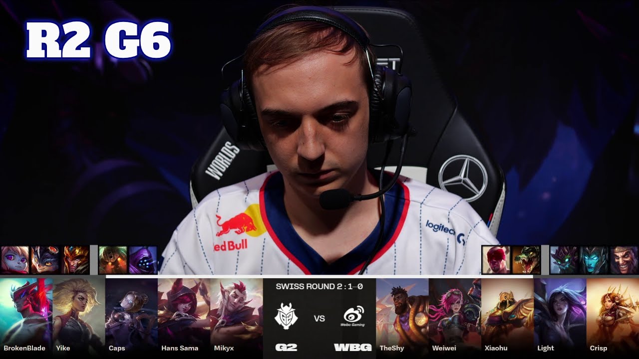G2 vs WBG | Day 2 LoL Worlds 2023 Swiss Stage | G2 Esports vs Weibo Gaming full