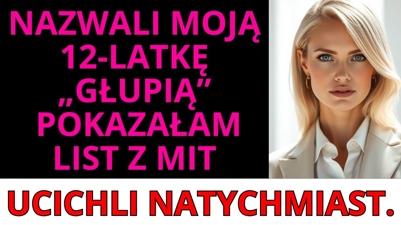 Nazwali moją 12-latkę „głupią”. Pokazałam list z MIT — ucichli natychmiast.