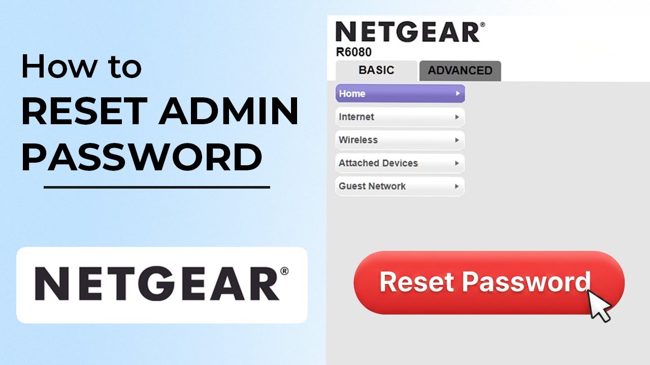 ✅ How to reset admin password on NETGEAR router | Admin recovery v1