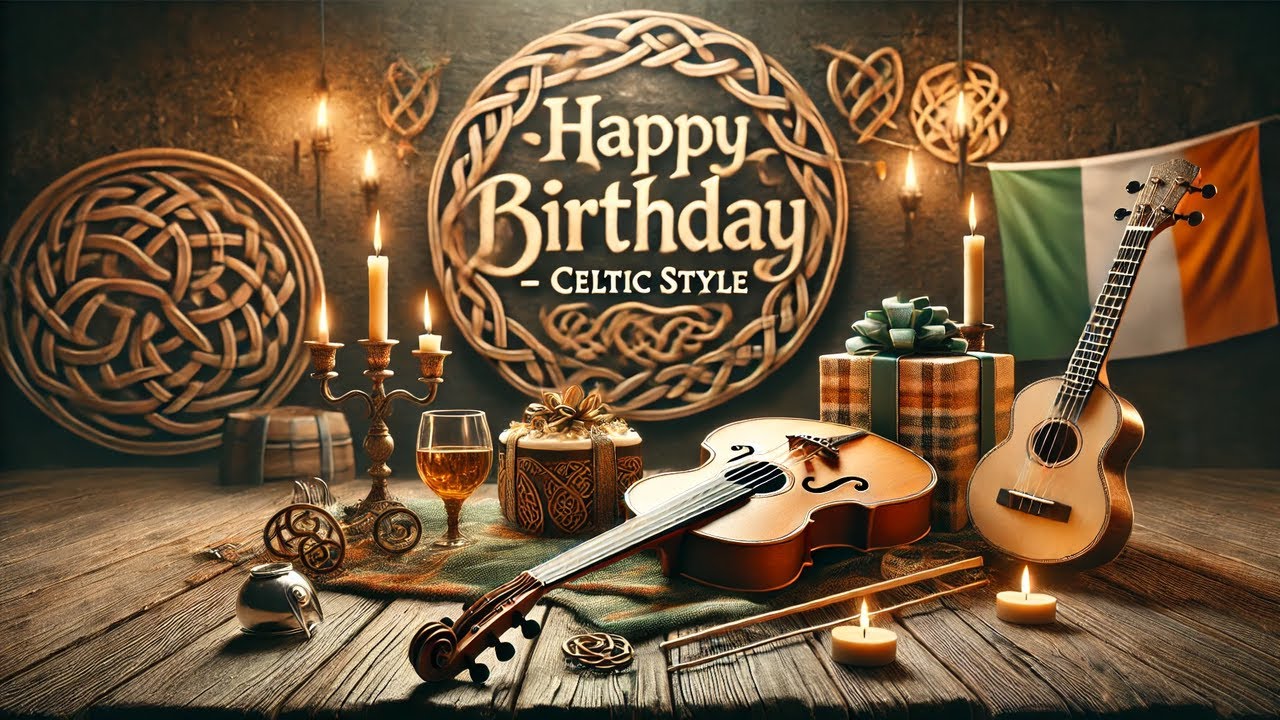 Celtic Happy Birthday Song:🎶 Happy Birthday Song 🎂 | Uplifting Celtic Folk Version 🍀🎻
