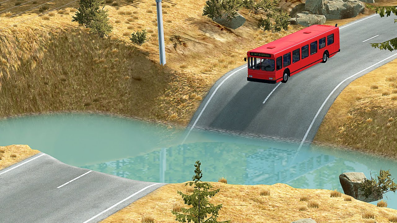 Mobil vs Deep Water #2 - BeamNG Drive