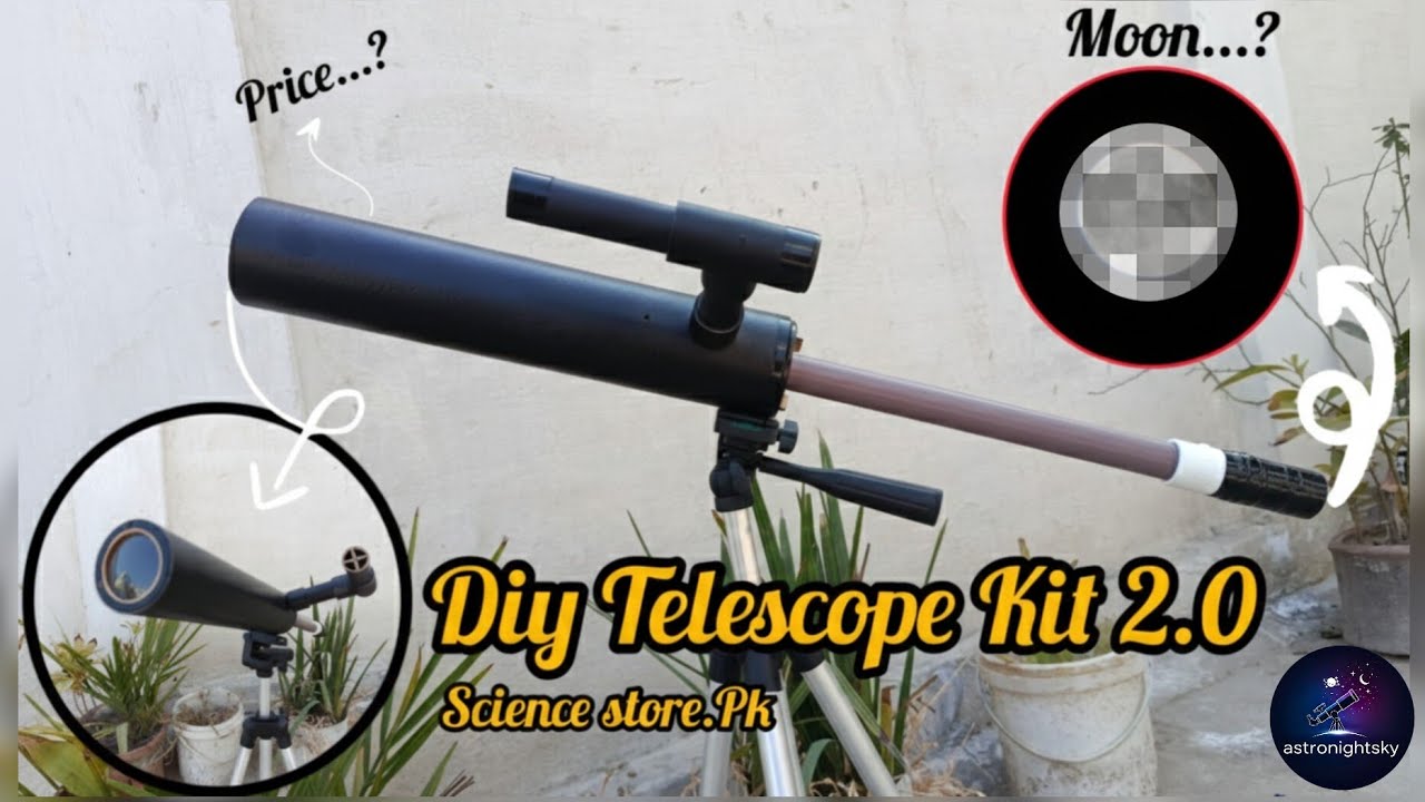 Diy Telescope Kit 2.0 Unboxing and assembling! |Science store.pk's science project!