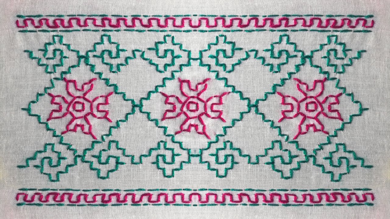 Kasuti Border Stitches | Beginners' Hand Embroidery Tutorial