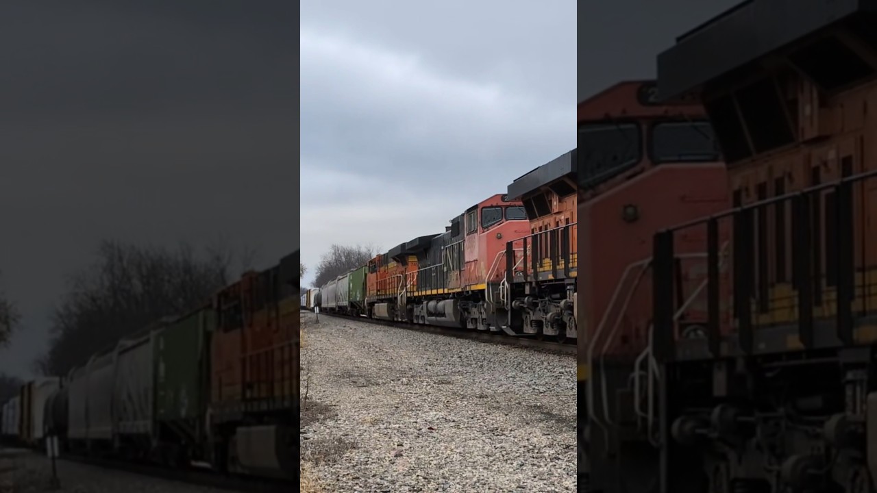 RARE Canadian cab dash 9 and foreign power on the CN in Plainfield! #shorts #fyp #ytshorts #railfan