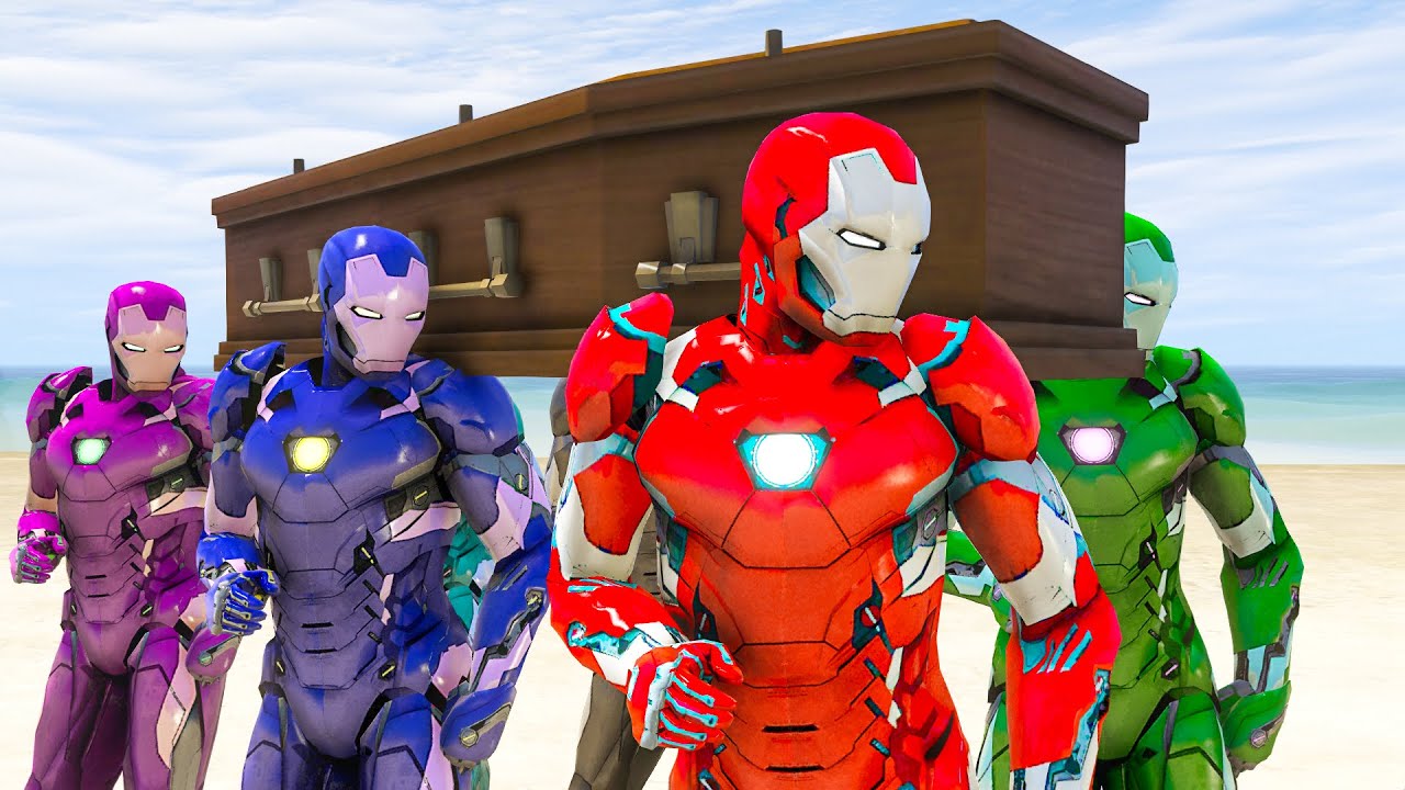 GTA 5 - COFFIN DANCE MEME IRON MAN FUNNY FAILS CRAZY MOMENTS