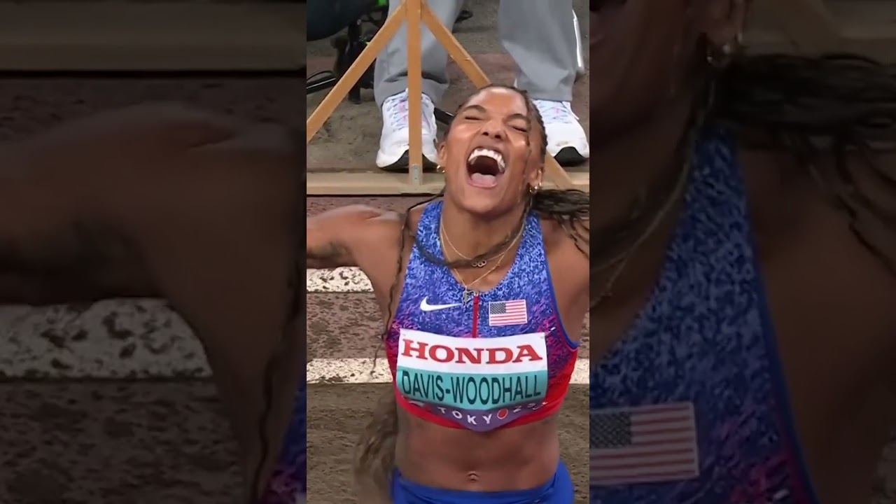 Tara Davis-Woodhall is the long jump world champ ‼️ #worldathleticschamps #usa #sports #athletics