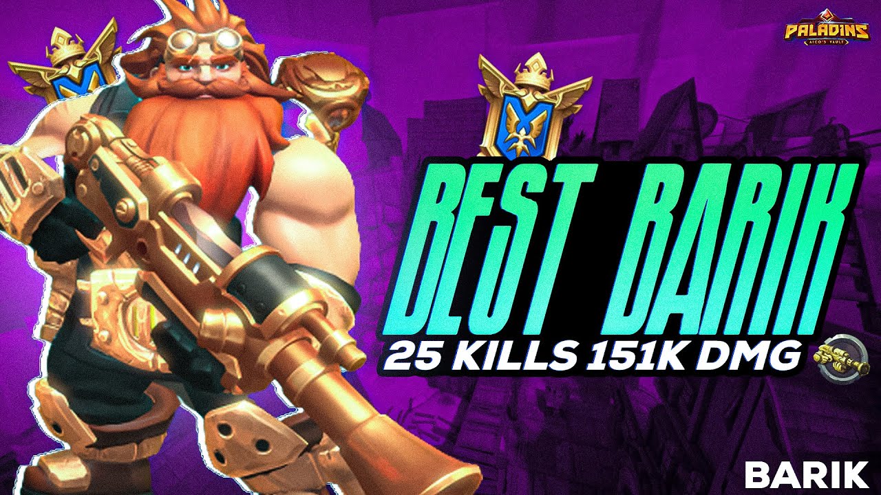 Best Barik 25 Kills 151K DMG | Avaleyo | Grandmaster | Paladins Competitive