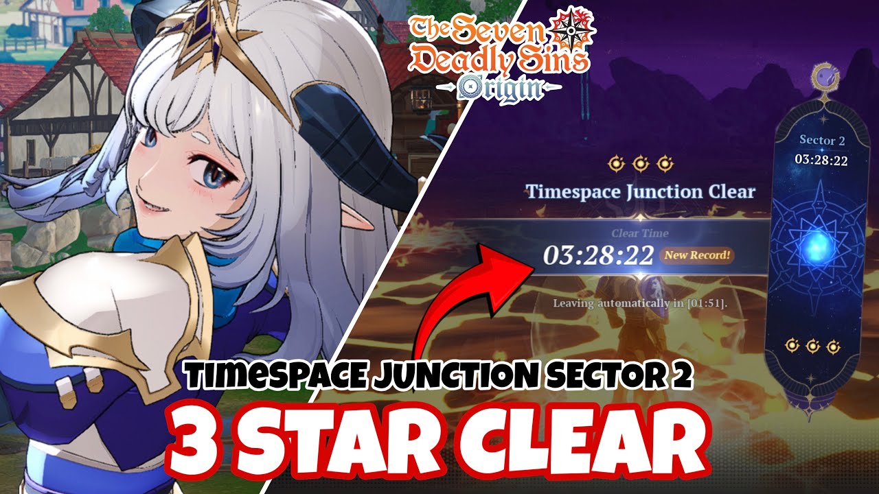 EASIEST Way to 3 STAR Timespace Junction Sector 2! (Easy Guide) | Seven Deadly Sins: Origin