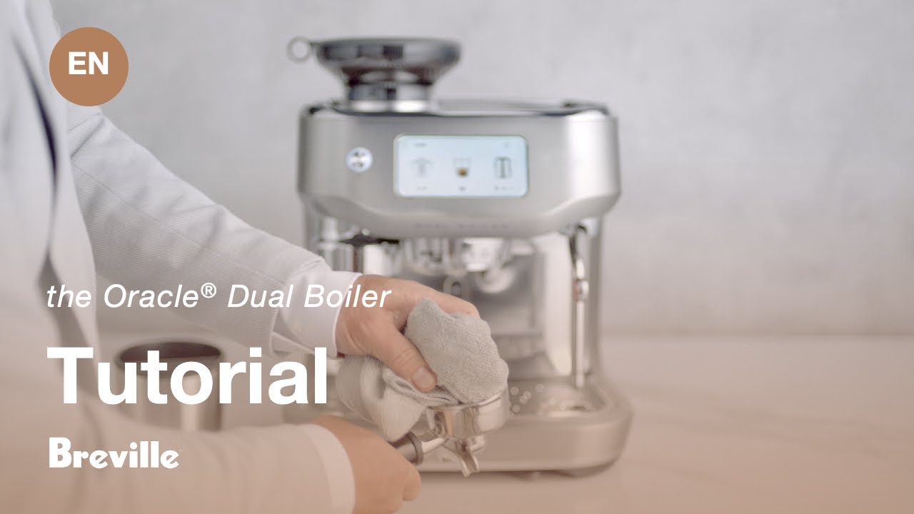 the Oracle® Dual Boiler | How to clean your Breville coffee machine | Breville CA-EN