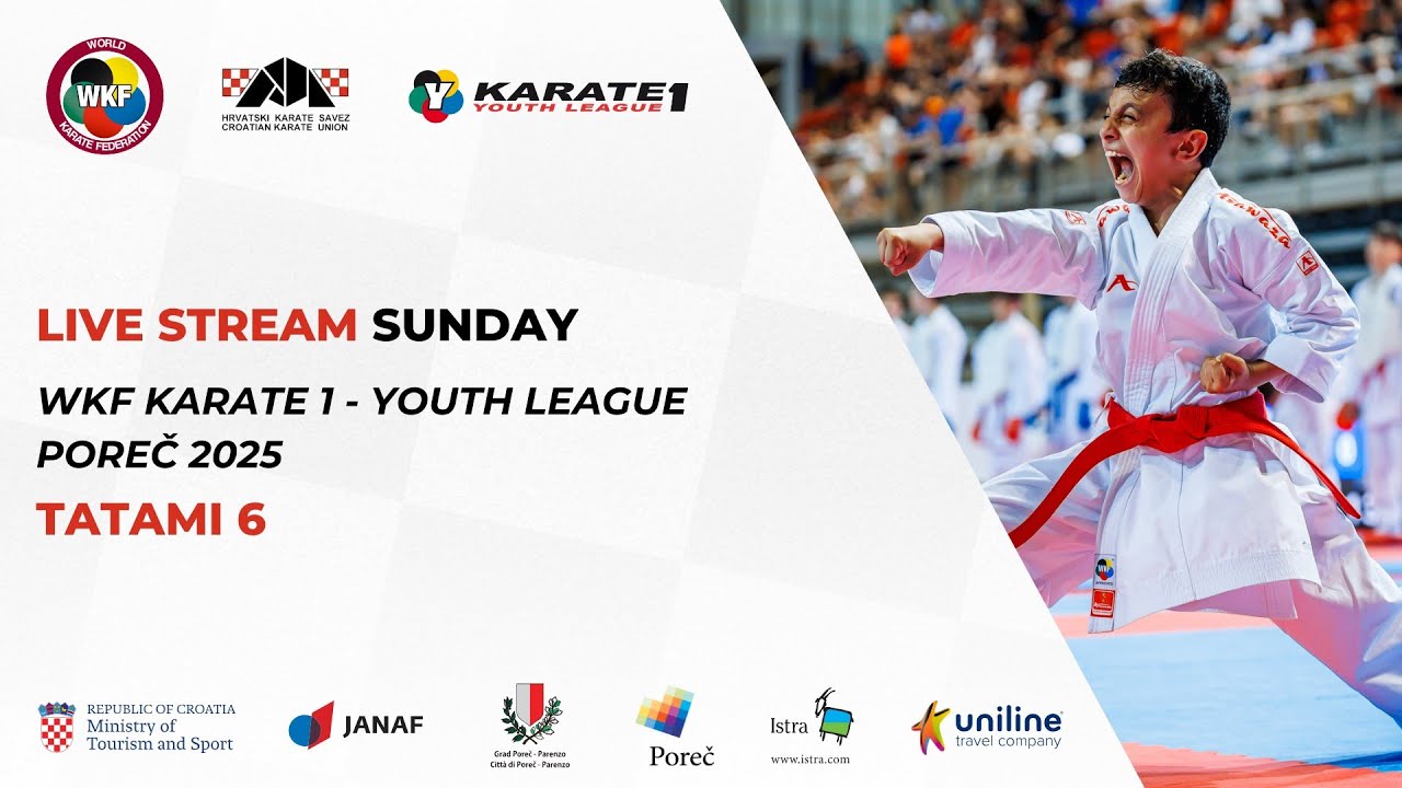 DAY 4, TATAMI 6 - WKF KARATE 1 - YOUTH LEAGUE, POREČ 2025.