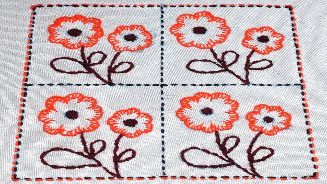 Nakshi kantha design stitch 57,how to stitch nakshi kantha,নকশী কাঁথা সেলাই