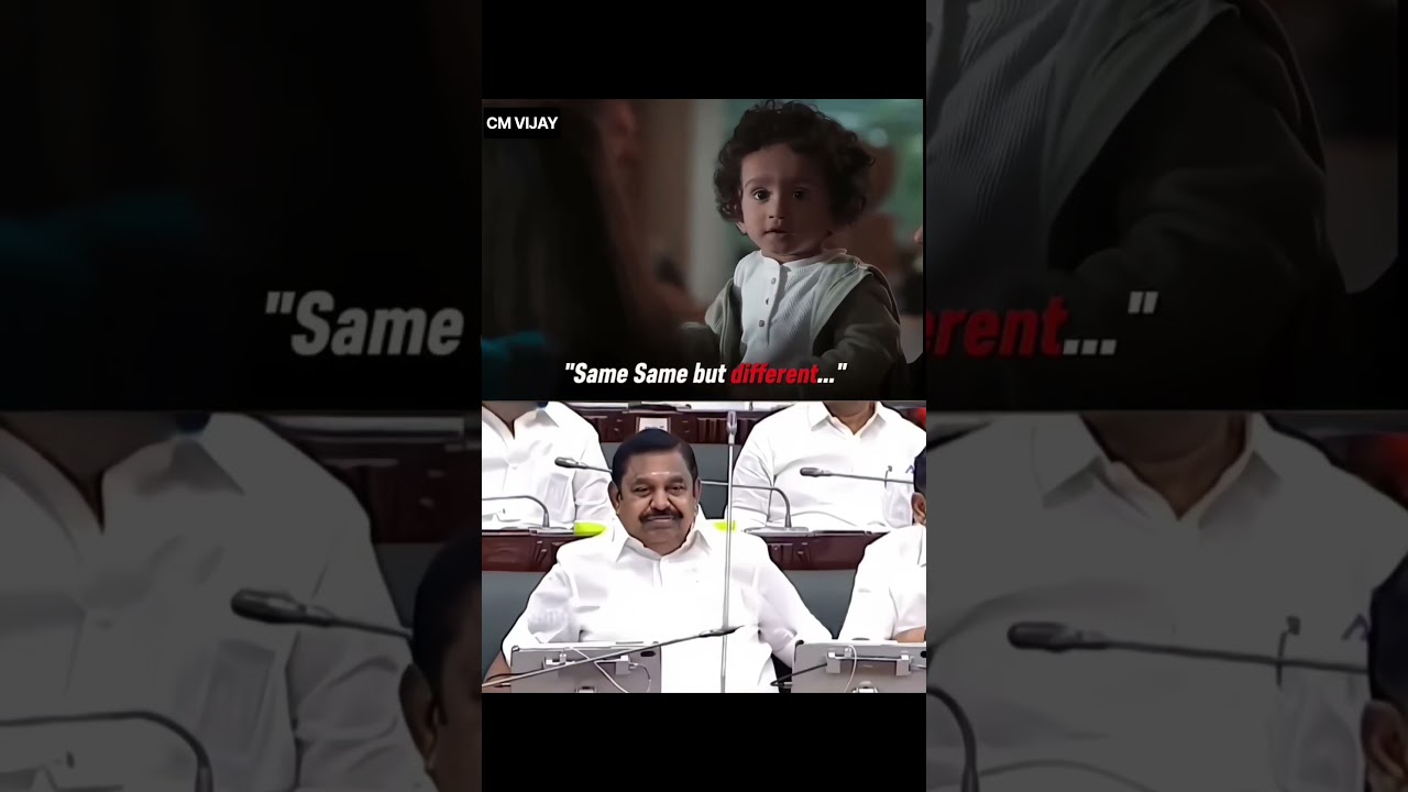 Same Same But Different 😍 || Edappadi Palanisamy 🤔 vs CM Vijay 💪 || #breakingnews #trending #cmvijay