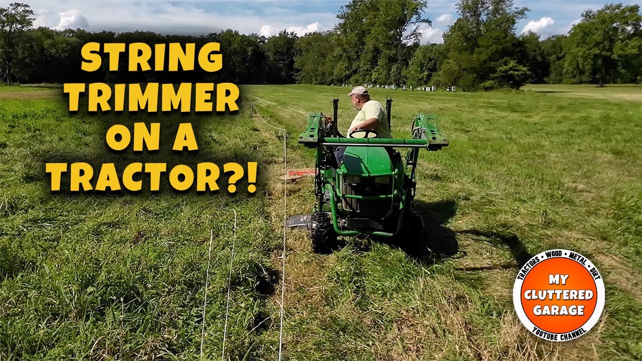 DR 3 Point Hitch Trimmer Mower with the John Deere 1023E subcompact tractor - Video #163