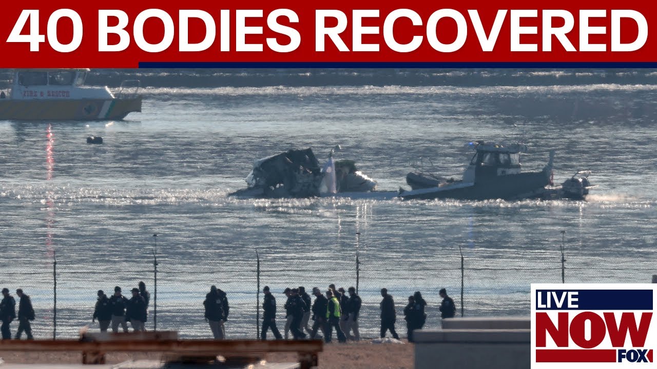 BREAKING: 40+ bodies pulled from Potomac River after mid-air collision | LiveNOW from FOX