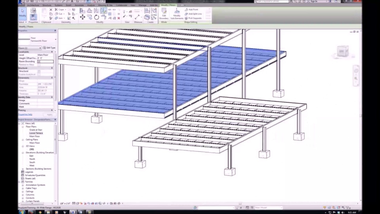 #REVIT | CASA FARNSWORTH | MIES VAN DER ROHE