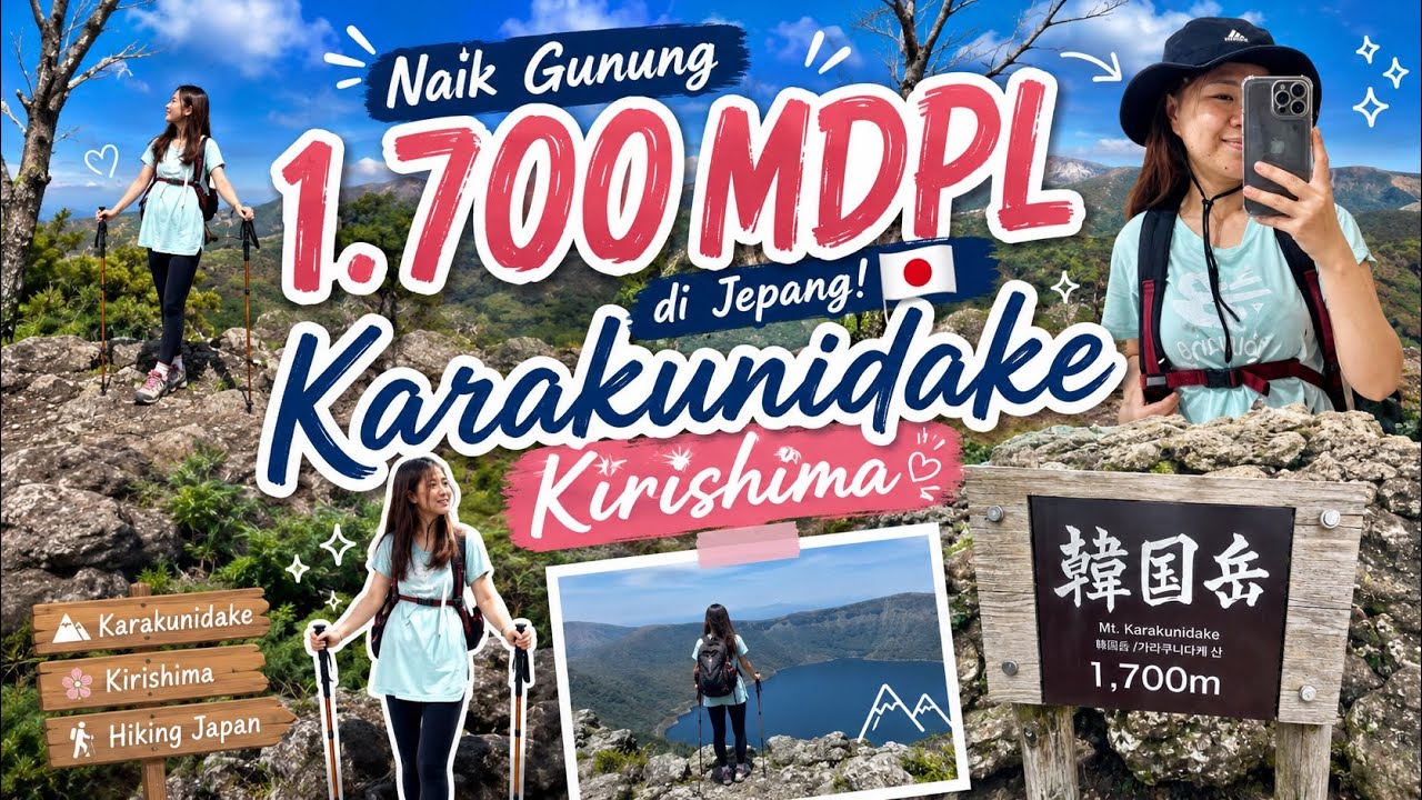 JAPAN VLOG 4 : NAIK GUNUNG KARAKUNIDAKE#kagoshima #kirishima #japan #yama #karakunidake