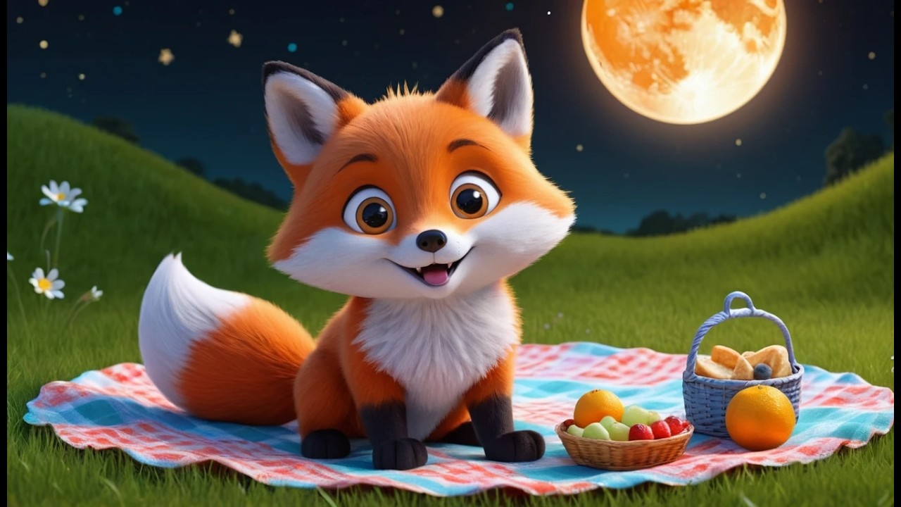 Fox’s Moonlight Picnic | Magical Nighttime Story & Bedtime Songs for Kids