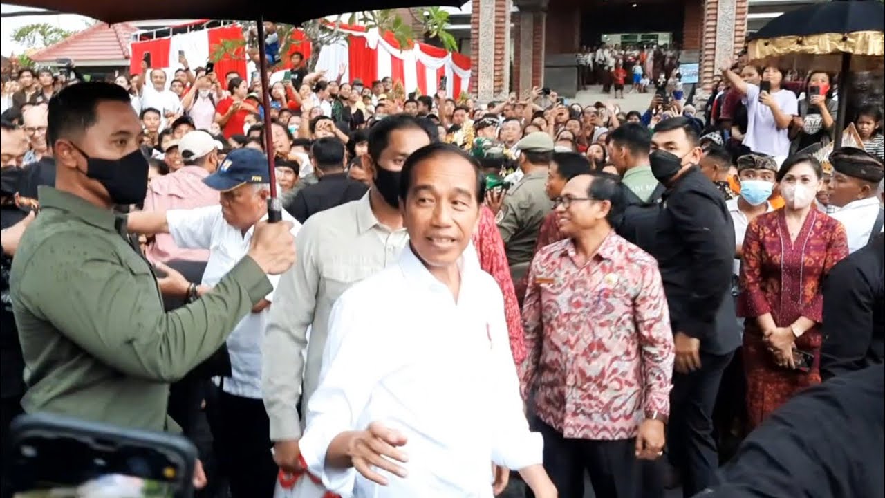 HARI INI PRESIDEN JOKO WIDODO KUNJUNGAN KE PASAR SENI SUKAWATI GIANYAR BALI