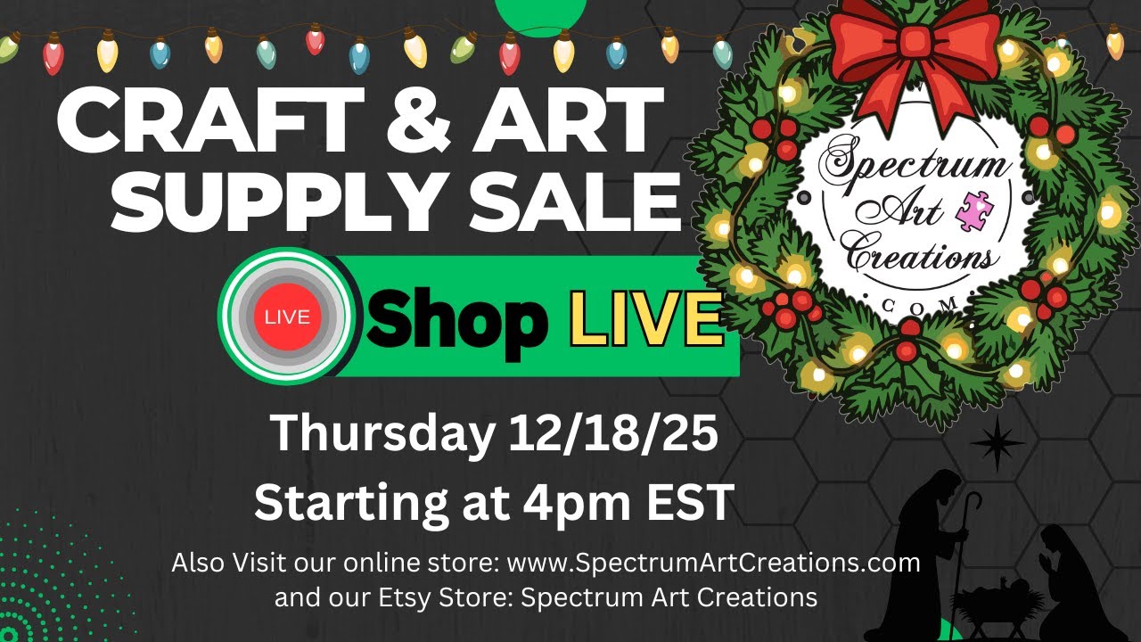 CRAFT SUPPLY SALE!  ✨🎄 CHRISTMAS PARTY 🎄✨ NEW PRODUCTS ~ GAMES ~ GIVEAWAYS