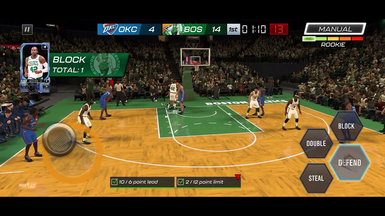Celtics vs thunder in nba2k mobile 