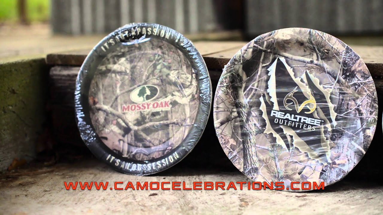 Camo Party Supplies - Paper Plates Comparison