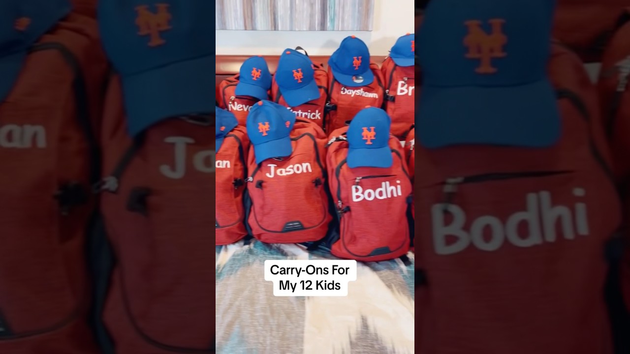 Carry-Ons For My 12 Kids 🥳😁🥰 #shorts
