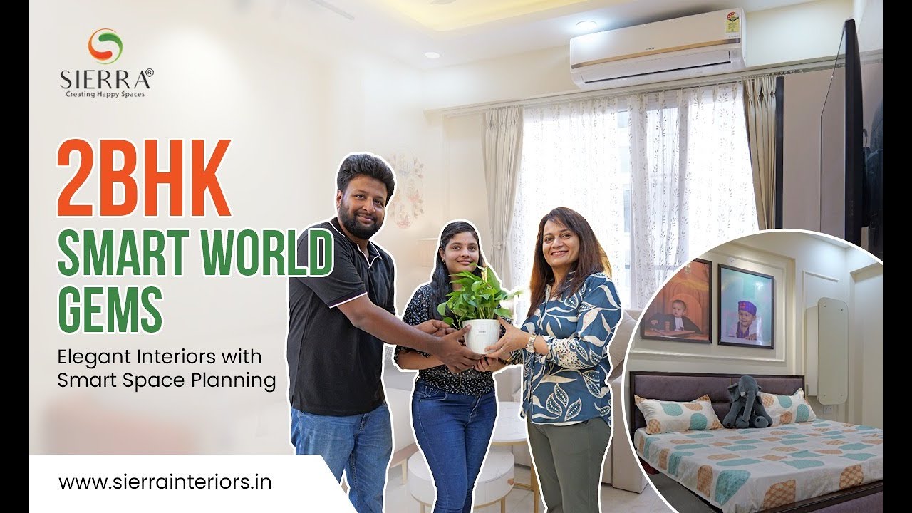 Smart World GEMS -2 BHK ,Gurgaon -Premium Interior by Sierra Interiors