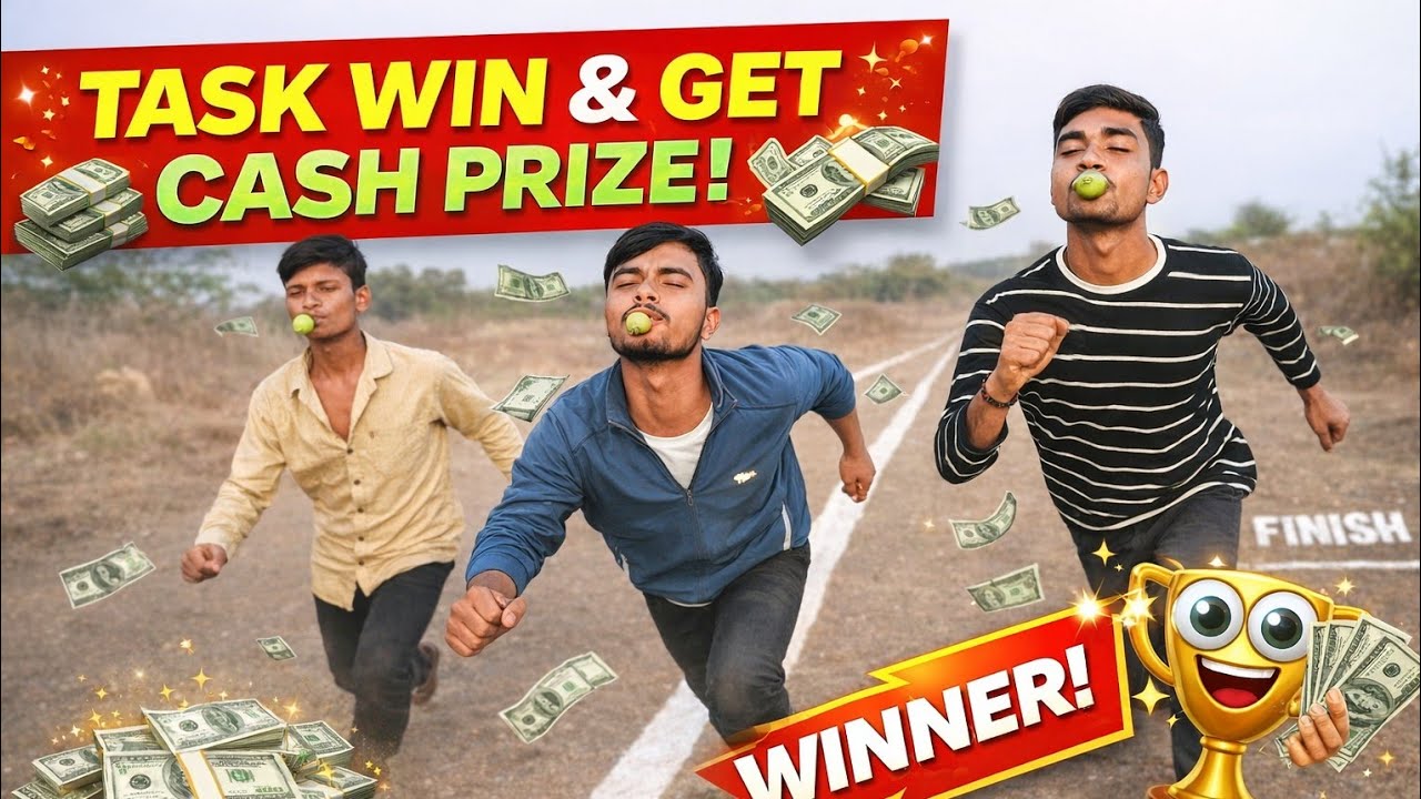 “Task Jeeto, Cash Le Jao!” 💸🏃‍♂️ll टास्क जीतो ओर पैसे कमाओ ll