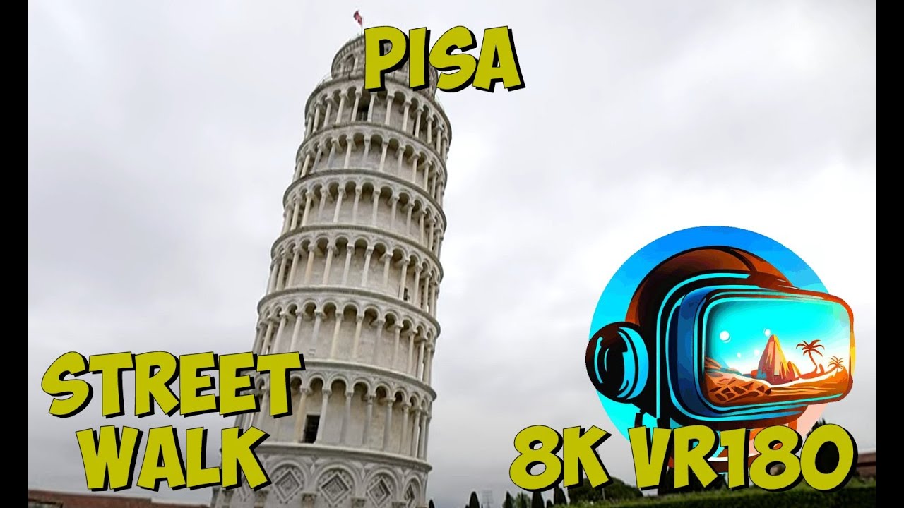 02 Pisa Italy looking at the famous leaning tower of Pisa 8K 4K VR180 3D Travel