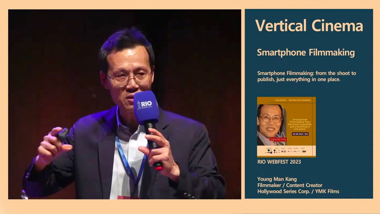 Young Man Kang Vertical Smartphone Filmmaking at Rio Webfest 2023