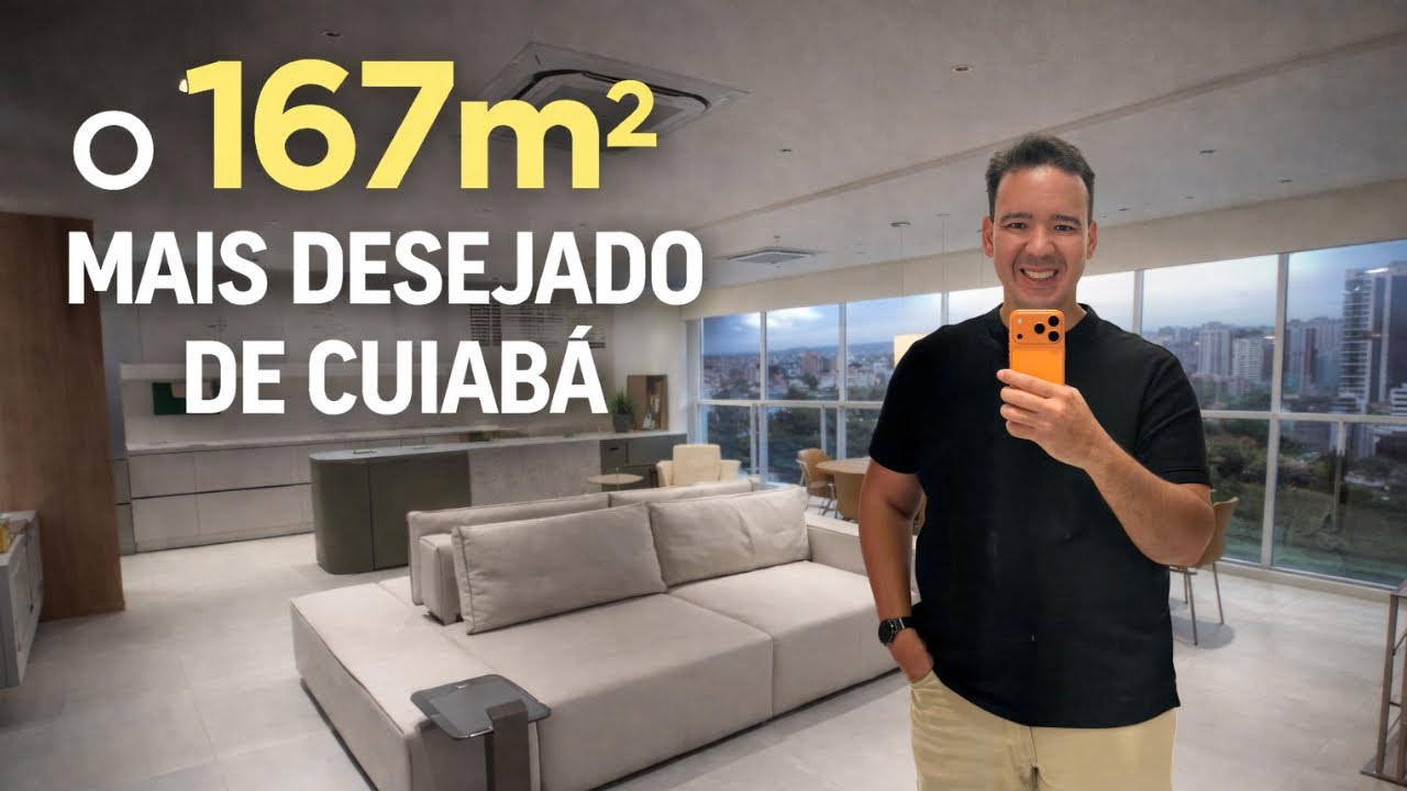 O 167m² MAIS DESEJADO DE CUIABÁ | Alto Padrão no Bairro Mais Nobre de Cuiabá