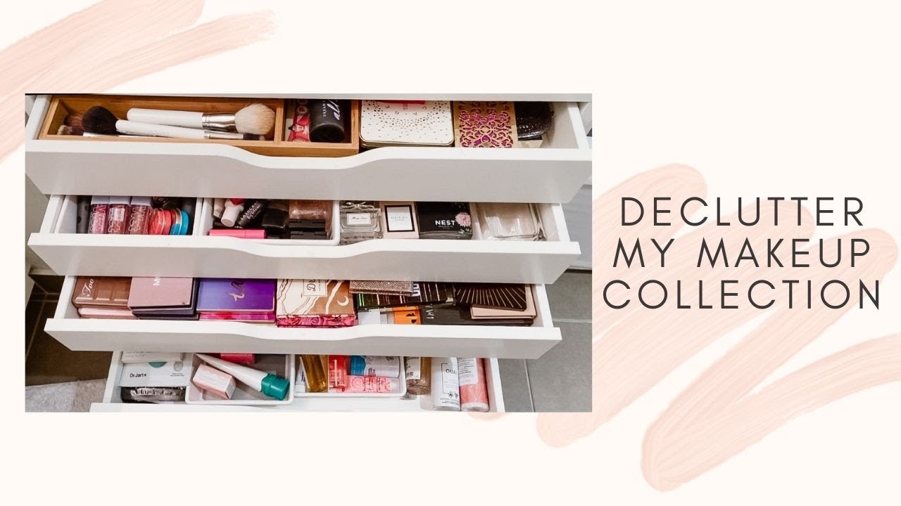 DECLUTTER MY MAKEUP WITH ME | I'll Bring the Lipstick