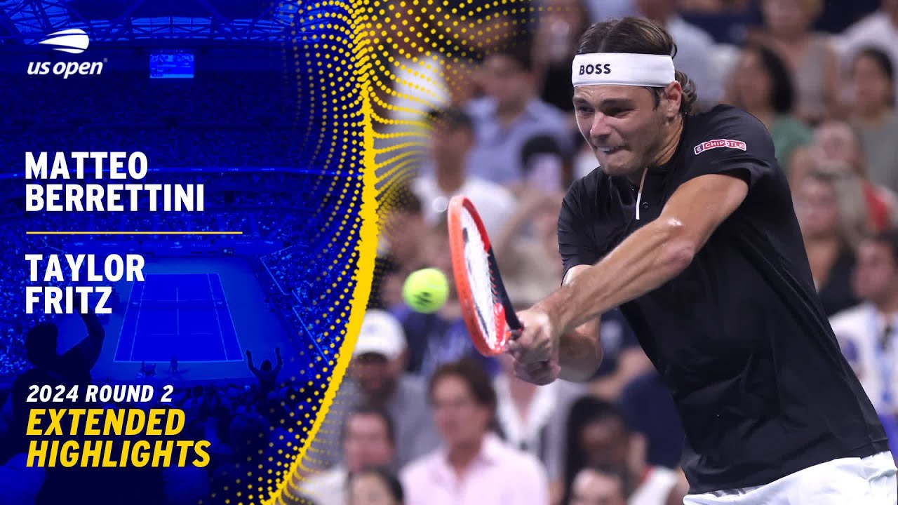 Matteo Berrettini vs. Taylor Fritz Extended Highlights | 2024 US Open Round 2