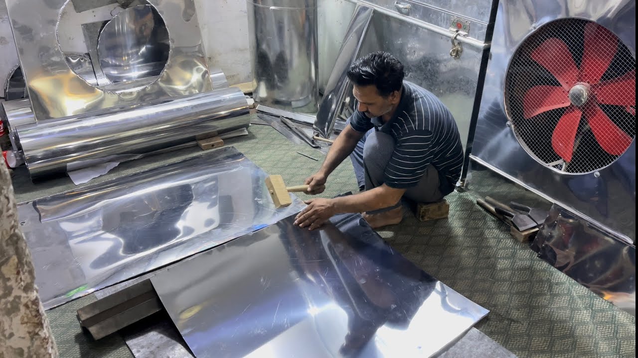 Stainless Steel Air Cooler Complete Body Making Process | How to make room Air Cooler |