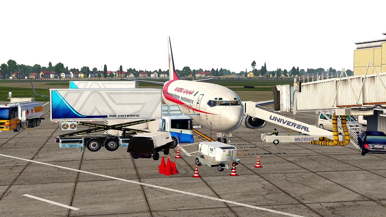 Docollage 737 300 IXEG Air Algerie  EGLL vers DAAG