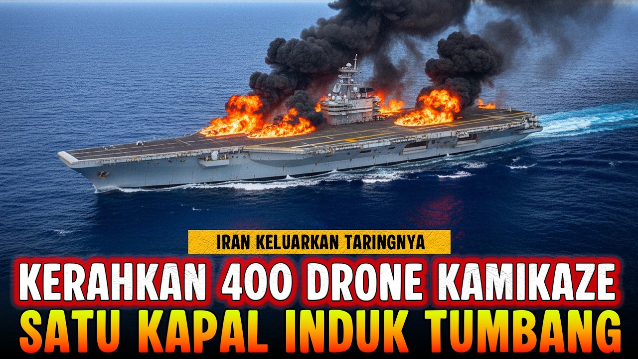 400 DRONE IRAN TUMBANGKAN SATU KAPAL INDUK AS‼️BANGSA PERSIA TUNJUKAN TARINGNYA ??