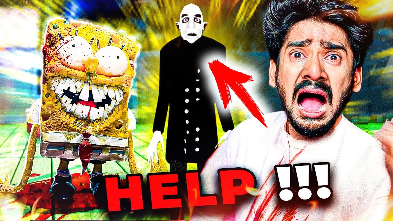 ☠️ I found Nosferatu 🧛🏻‍♂️ in SpongeBob's 🧽 House 🏠😱|  SPONGEBOB NIGHTSHIFT (full game)