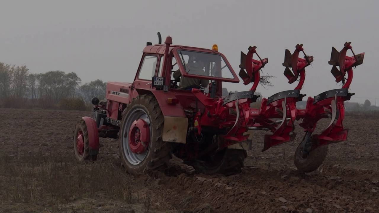Mtz 82 + Akpil KM 80R - Orka zimowa 2016