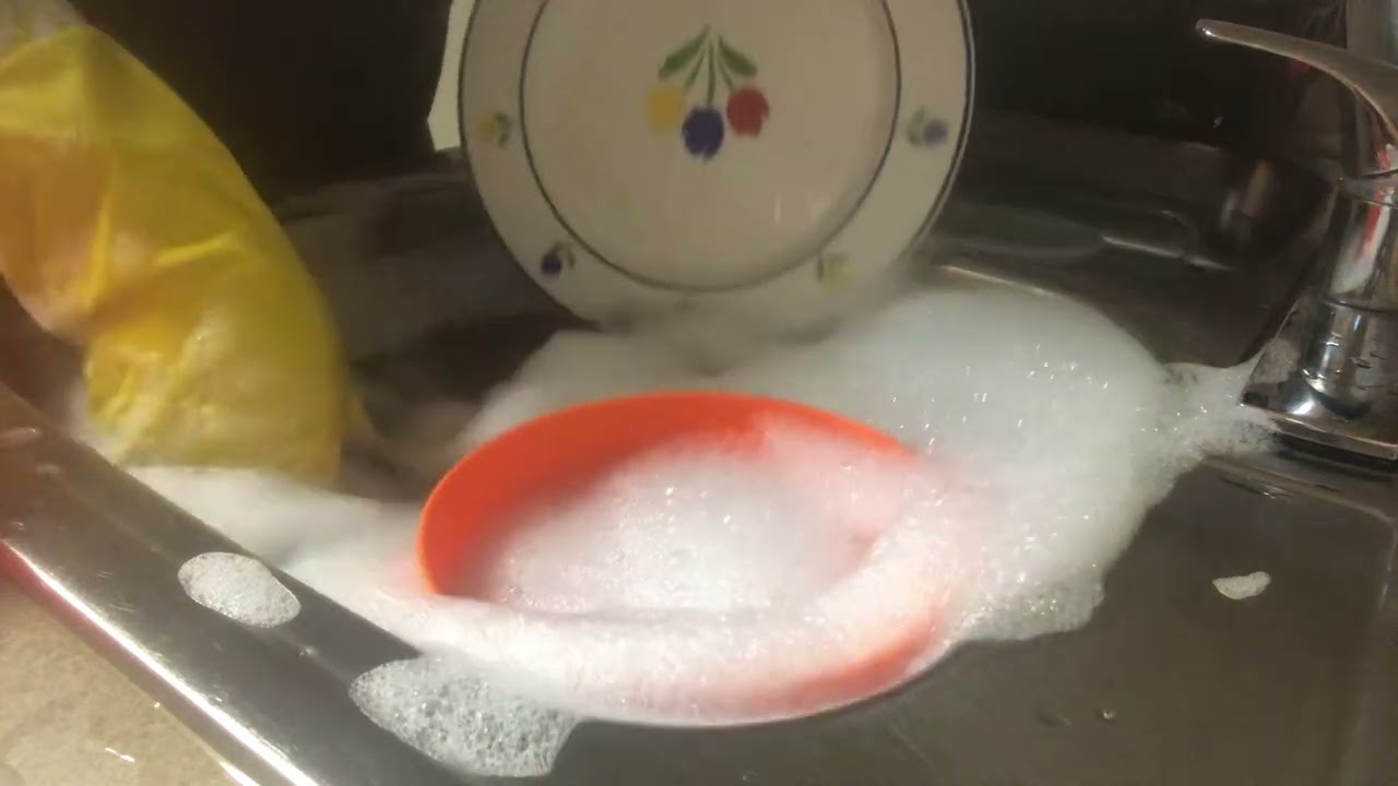 Asmr Washing Dishes{Hand Washing Dishes Sounds} No Talking!