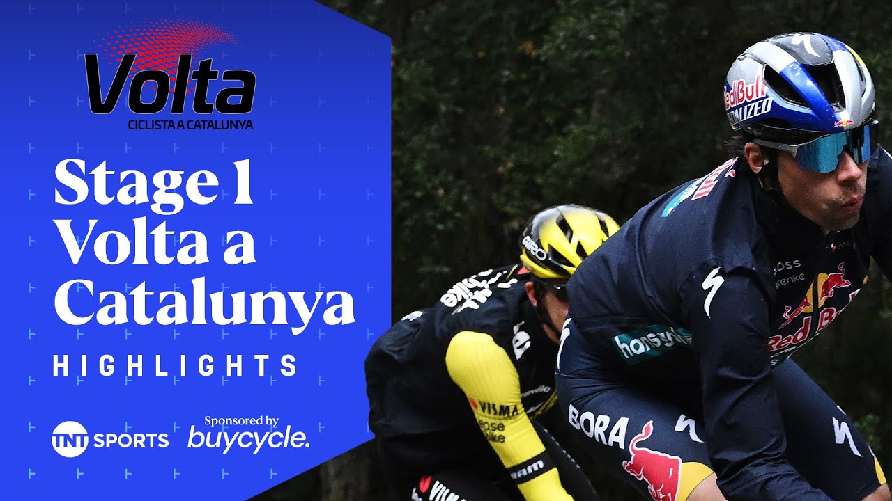 INCREDIBLE FINALE 🤯 | Men's Stage 1 2025 Volta a Catalunya Race Highlights | TNT Sports Cycling