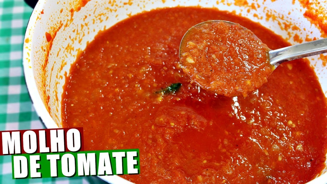 MOLHO DE TOMATE CASEIRO FÁCIL E RÁPIDO | Menino Prendado
