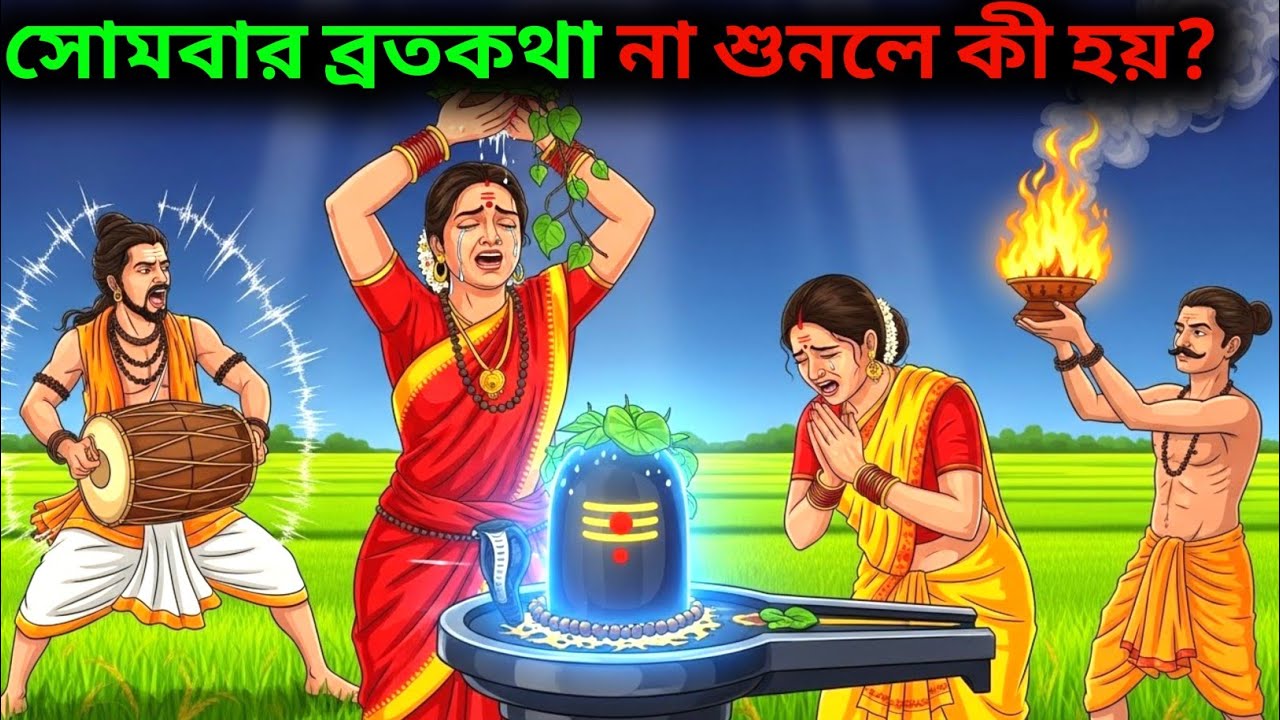 সোমবার ব্রতকথা | Somvar Vrat Katha Bangla | শিবের অলৌকিক গল্প | Bhakti Story