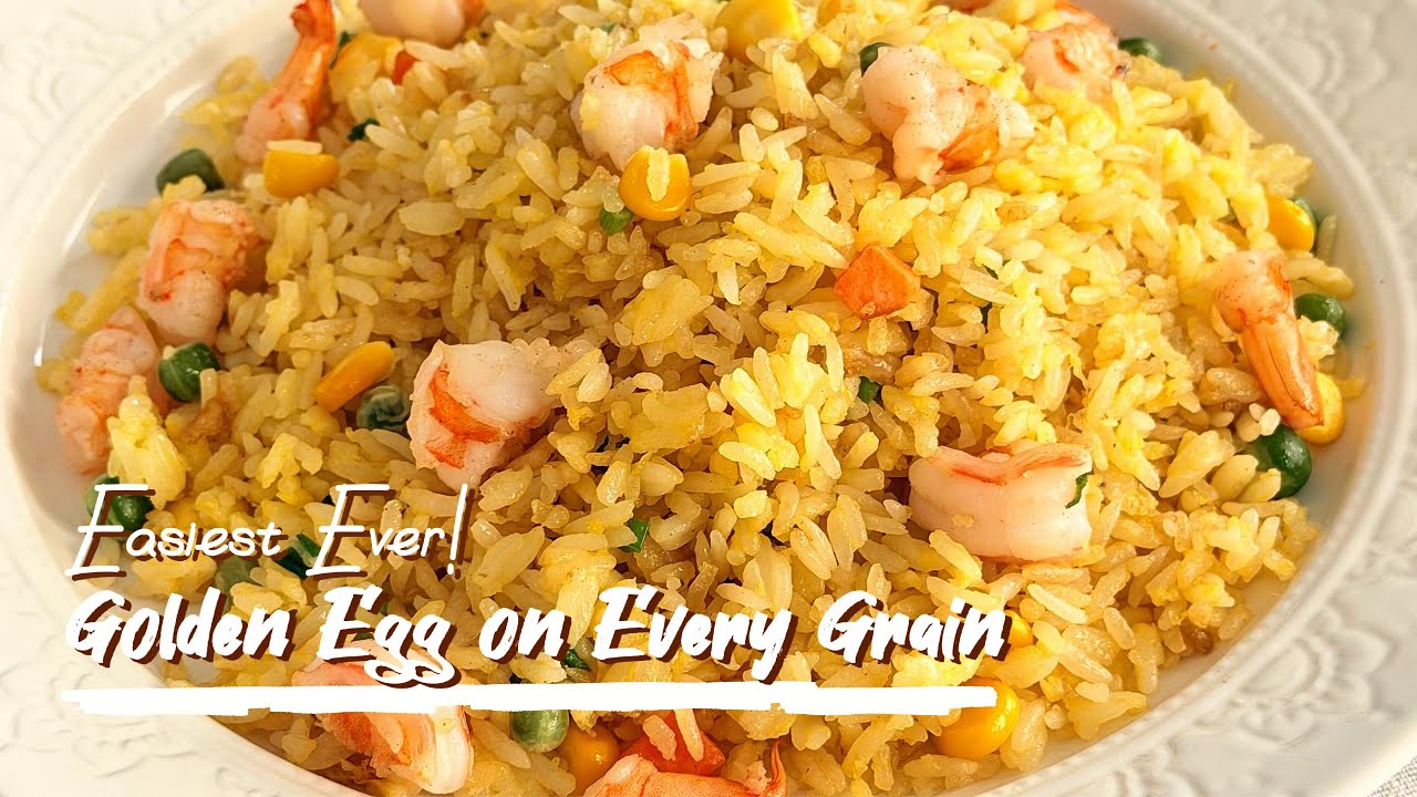 Golden Chinese Egg Fried Rice for Lazy Foodies - Easiest Ever!