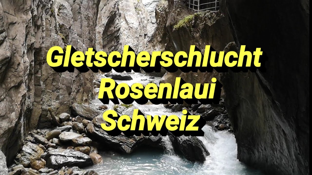 Gletscherschlucht Rosenlaui in der Schweiz