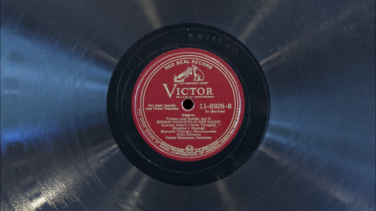 Einsam wachend in der Nacht • Blanche Thebom (EMG Mark Xb Oversize Gramophone)