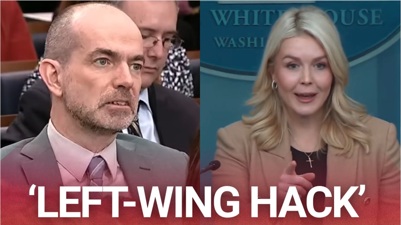 Karoline Leavitt tears into &lsquo;left-wing hack&rsquo; in fiery White House clash
